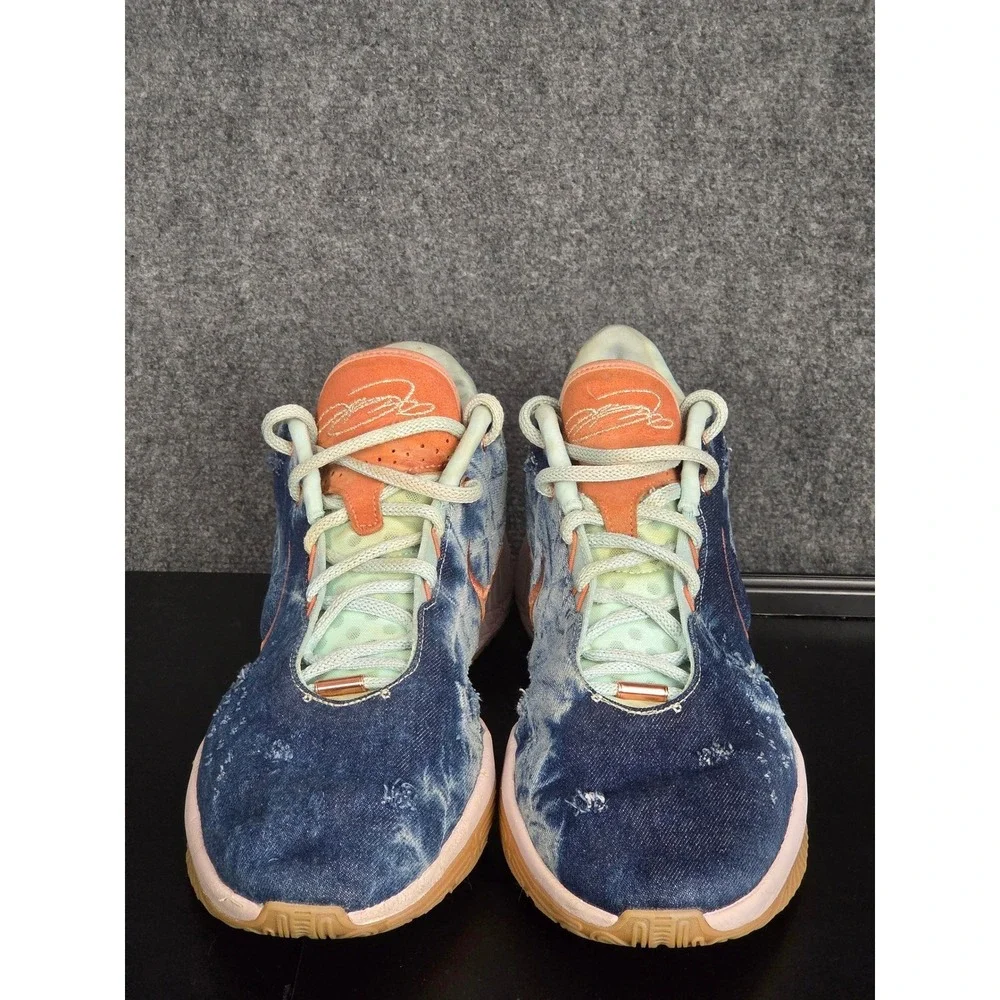 Nike LeBron 21 Aragonite Basketball Shoes Sneakers Denim Indigo Size 14 Mens NBA